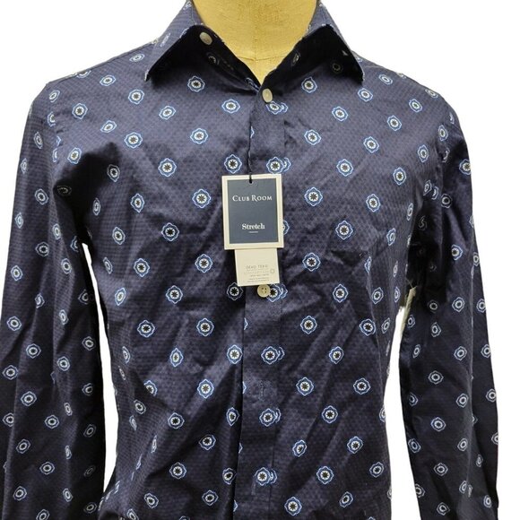 MEN'S Clubroom Woven Shirt.  Size Small New With Tags $59 - Picture 2 of 8